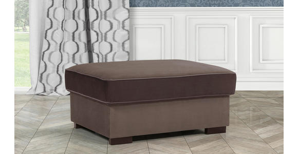 HOCKER in Textil Braun - Braun, Trend, Kunststoff/Textil (101/45/69cm) - Hom`in