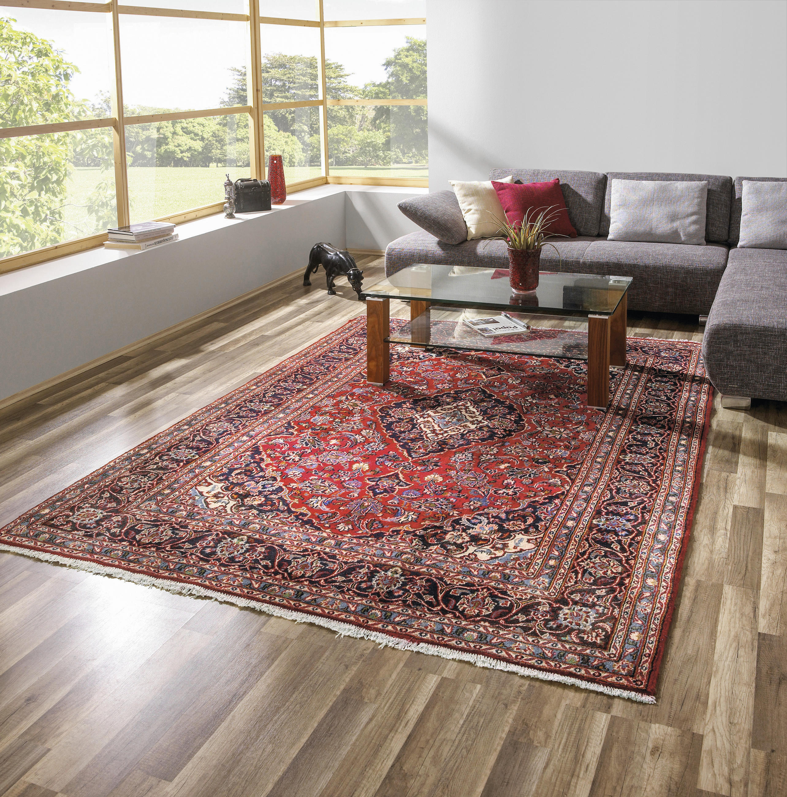 ORIENTALISK MATTA 200/300 cm Keshan  - röd, Lifestyle, textil (200/300cm) - Cazaris
