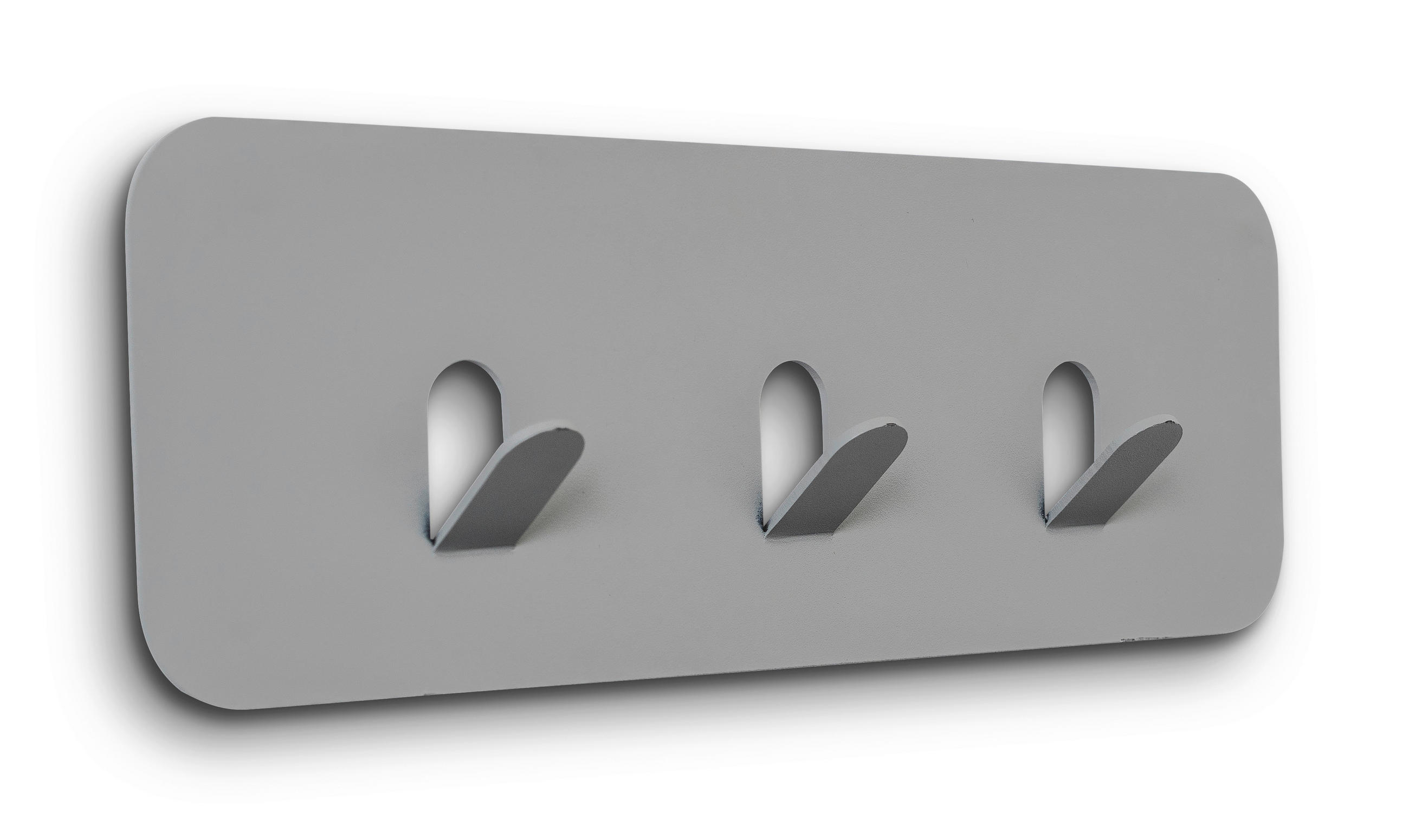 HAKENLEISTE  in Grau  - Grau, Design, Metall (30/10/3cm) - Xora