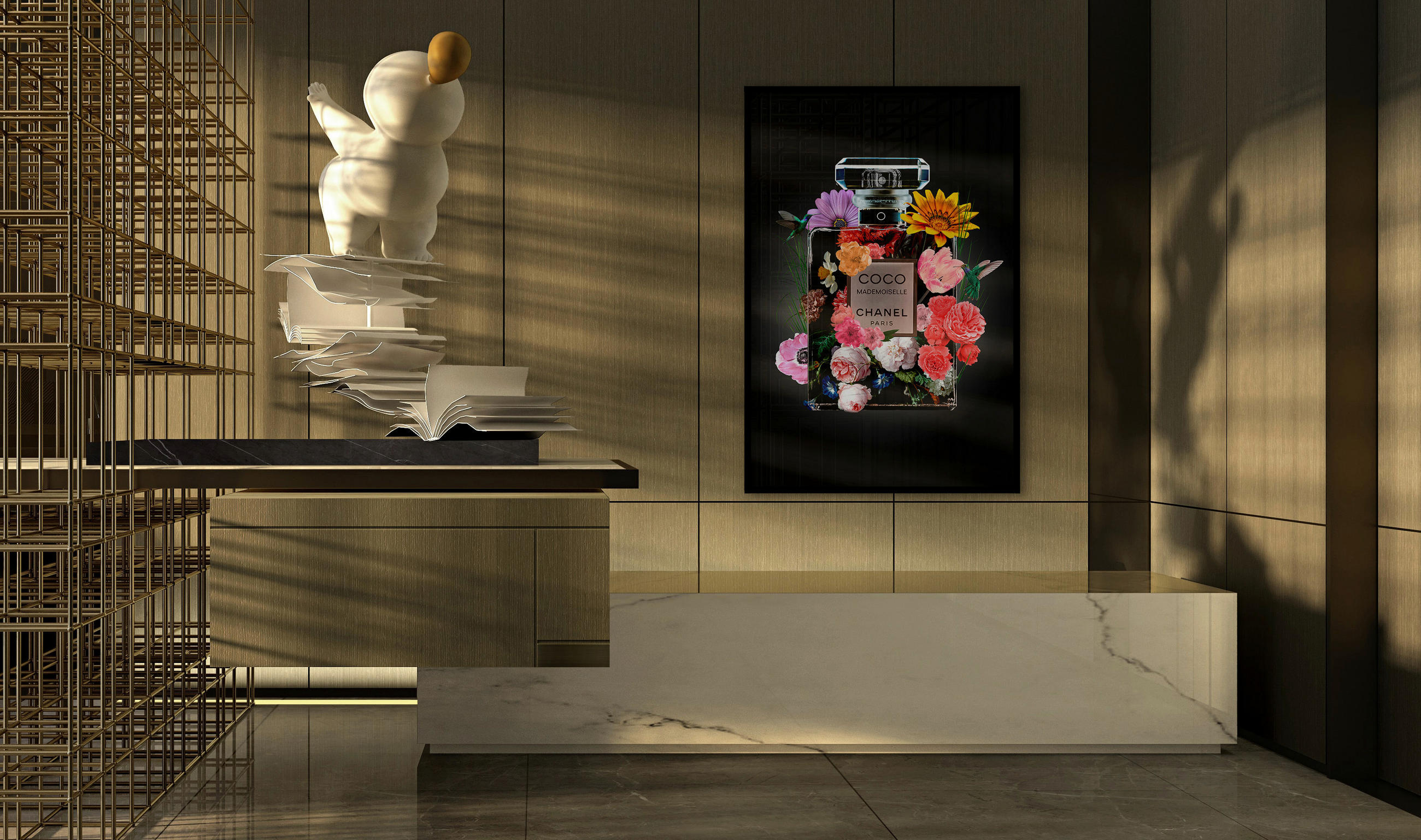 BILD 100/150 cm  - Multicolor/Schwarz, Design, Holz/Kunststoff (100/150cm)