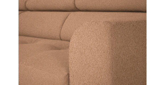 ECKSOFA  in Webstoff Rostfarben  205/280 cm  - Rostfarben/Schwarz, Design, Textil/Metall (205/280cm) - Xora