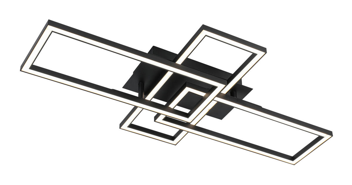 LED SVJETILJKA STROPNA  - bijela/crna, Trend, metal/plastika (62/34/8,7cm) - Novel