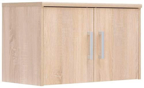 AUFSATZSCHRANK 72/43/36 cm   - Silberfarben/Sonoma Eiche, KONVENTIONELL, Holzwerkstoff/Metall (72/43/36cm) - Xora