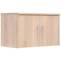 SZEKRÉNYRÁTÉT  - ezüst/Sonoma tölgy, Konventionell, faalapú anyag/fém (72/43/36cm) - Xora