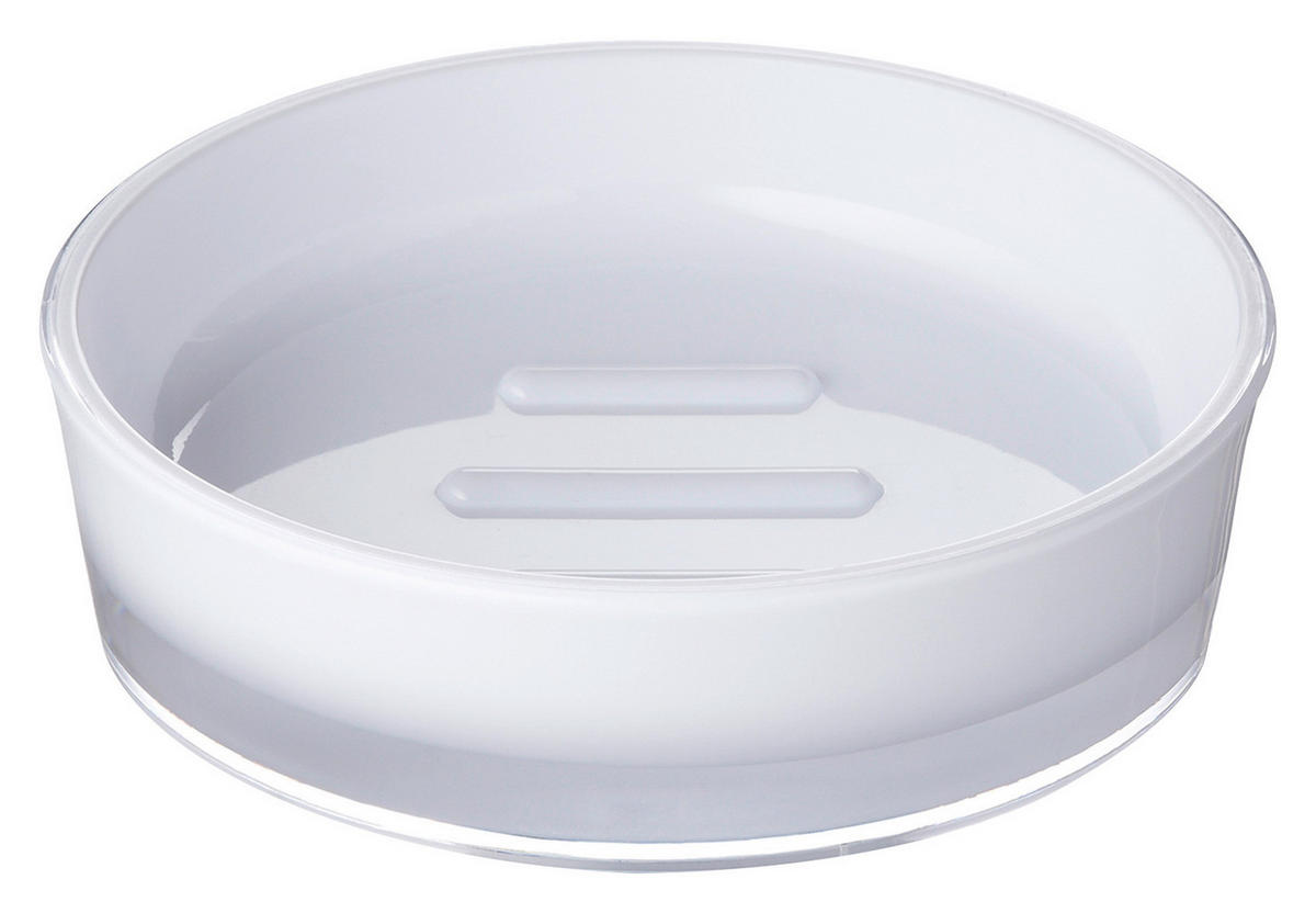 SEIFENSCHALE Kunststoff  - Weiss, Basics, Kunststoff (10,3/3/10,3cm)