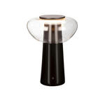 LED-TISCHLEUCHTE 28/38,4 cm   - Schwarz, Design, Glas/Keramik (28/38,4cm) - Dieter Knoll