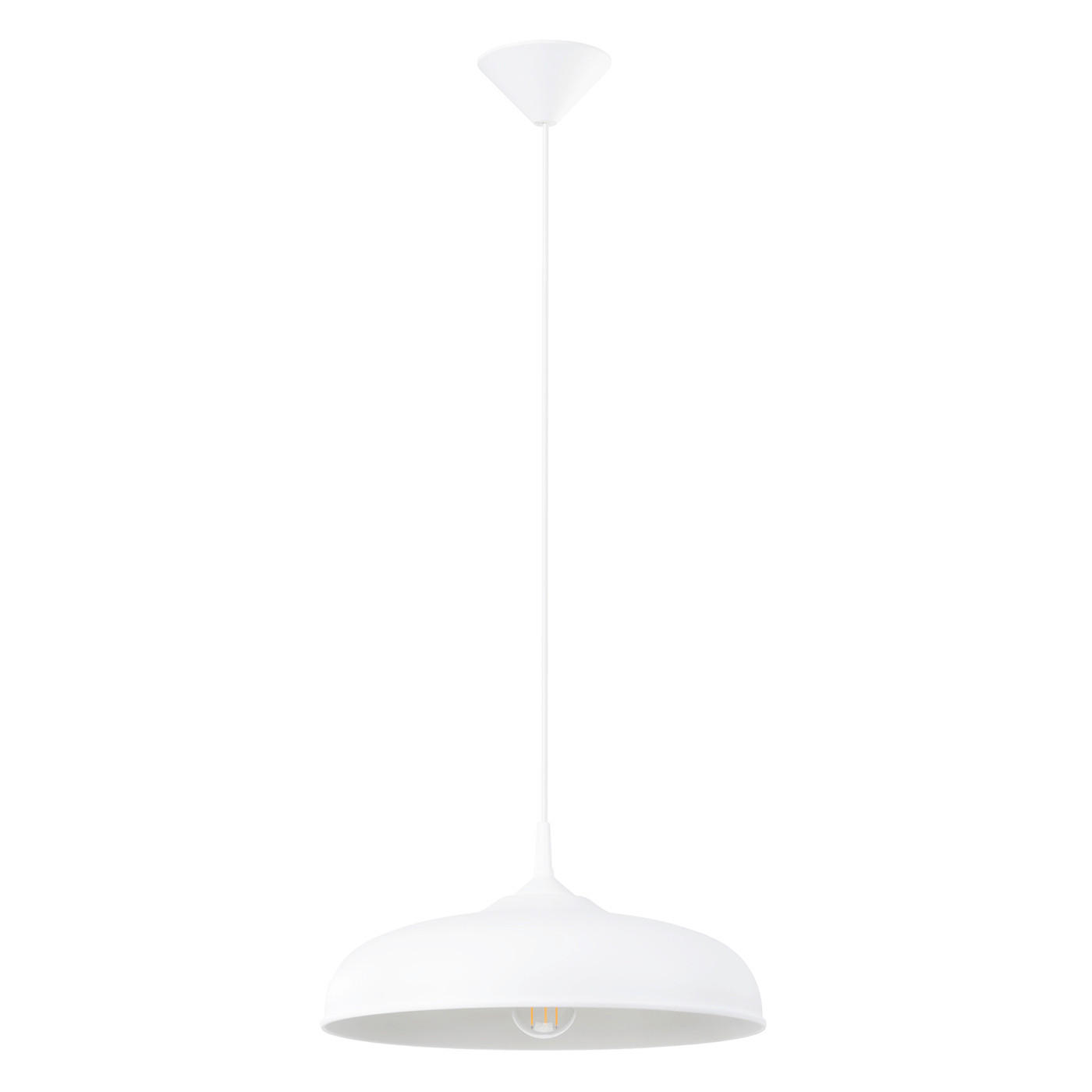 HÄNGELEUCHTE GINA 38/38/74 cm   - Weiß, Design, Metall (38/38/74cm)