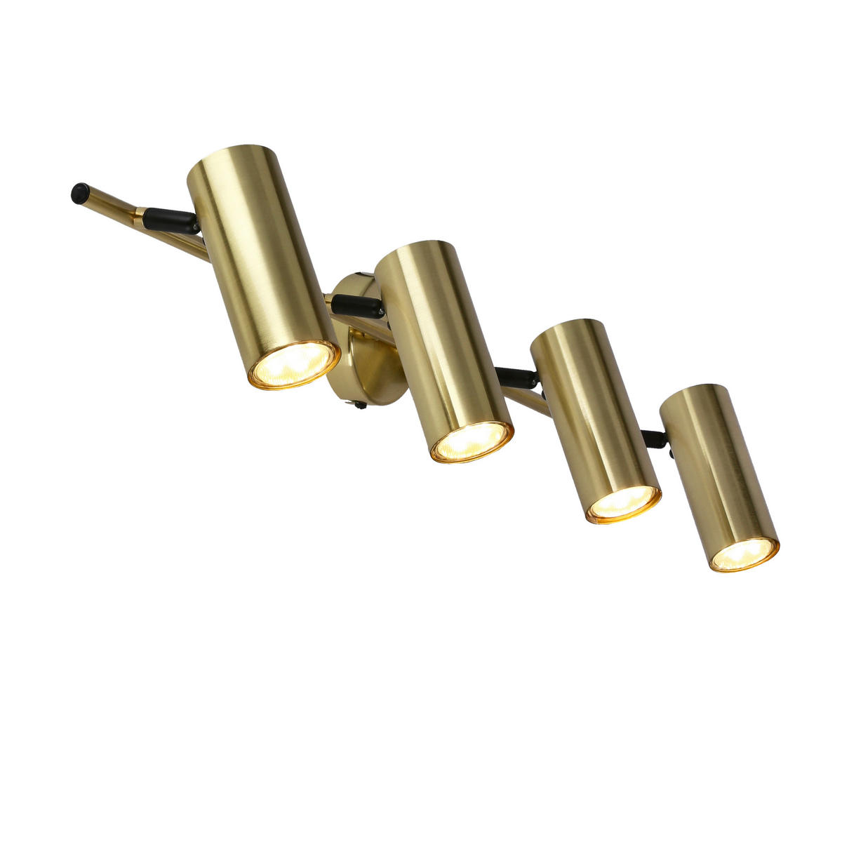 DECKENSTRAHLER 76/9/18 cm   - Messingfarben, KONVENTIONELL, Metall (76/9/18cm)