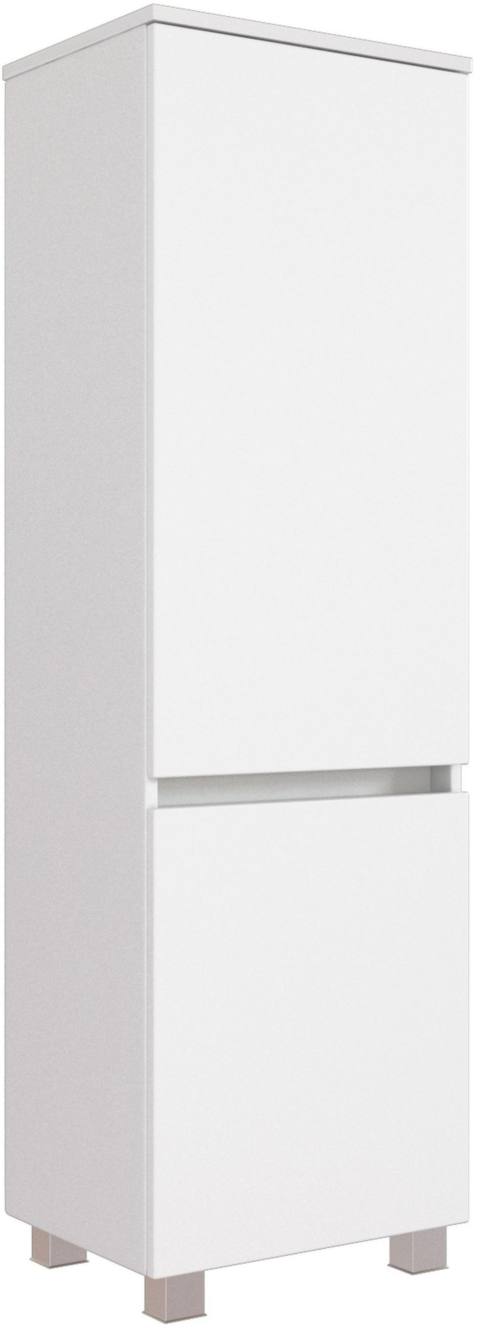 MIDISCHRANK 40/130/35 cm  - Silberfarben/Weiß, Design, Holzwerkstoff/Kunststoff (40/130/35cm) - Held