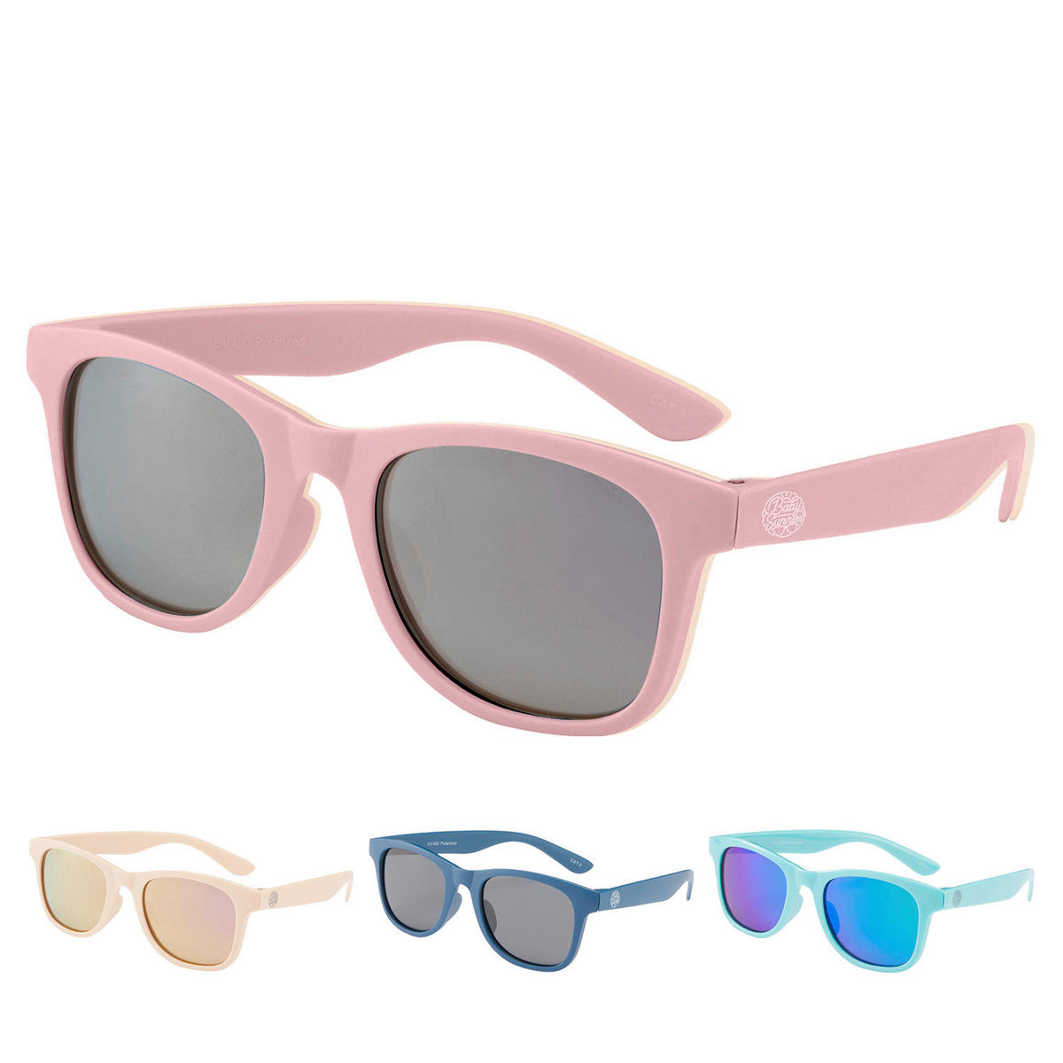 KINDER SONNENBRILLE  - Rosa, Basics, Kunststoff