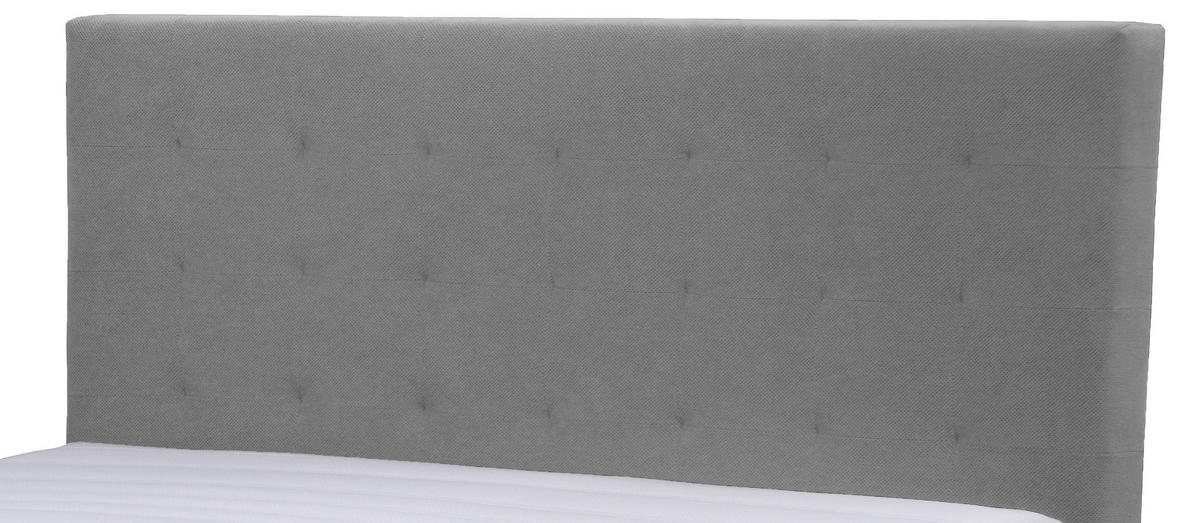 BOXBETT 100/200 cm  in Grau  - Schwarz/Grau, Konventionell, Kunststoff/Textil (100/200cm) - Moderano