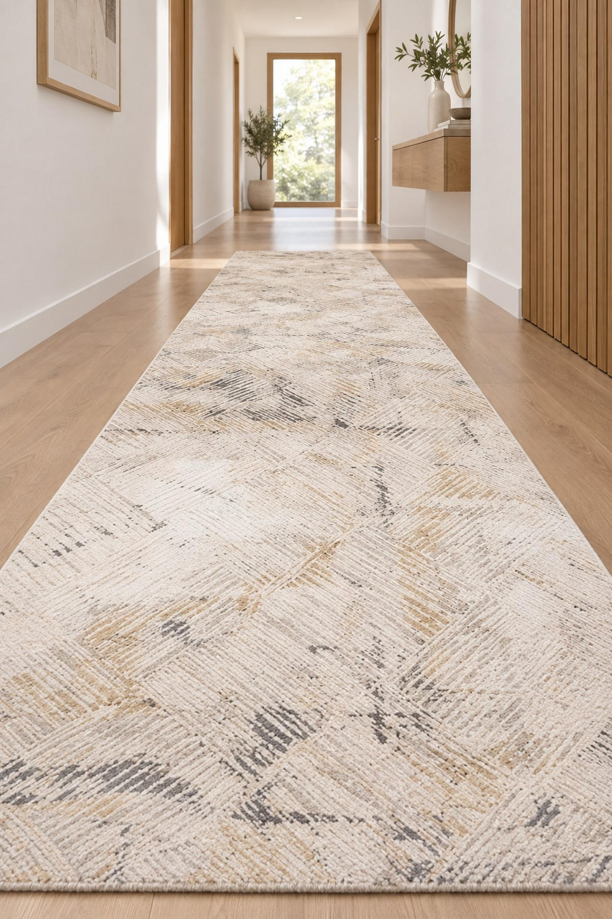 TKANÝ KOBEREC, 80/150 cm krémová, šedá - šedá/krémová, Design, textil (80/150cm) - Dieter Knoll