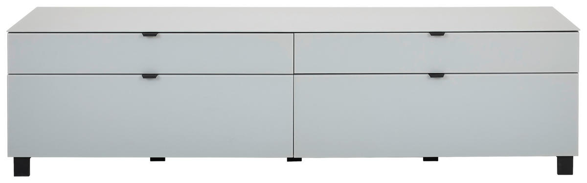 TV-ELEMENT siva, svetlo siva  - črna/siva, Design, kovina/umetna masa (219,9/57/52,5cm) - Hom`in