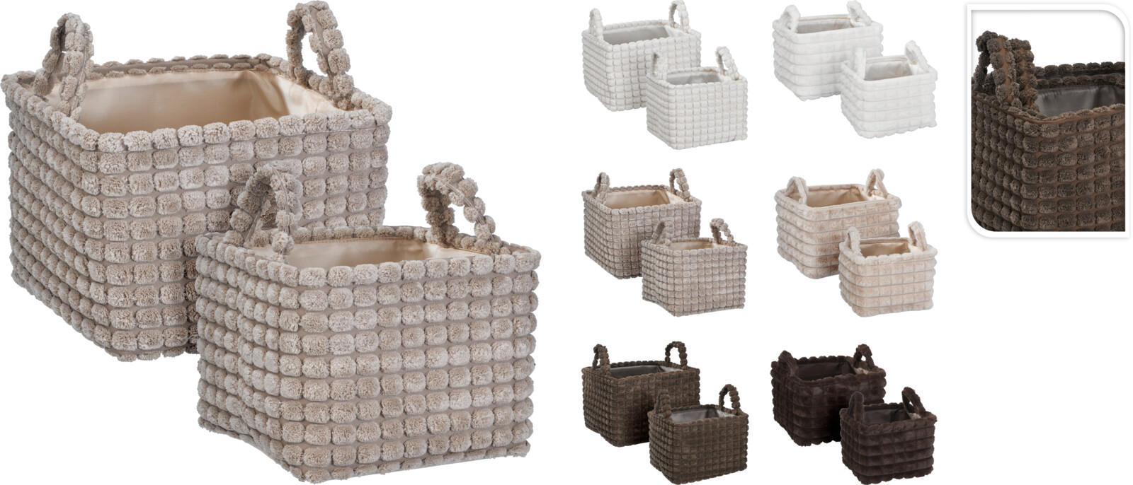 KOSÁR - többszínű, Basics, műanyag (38/26/23cm)