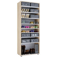 SCHUHSCHRANK Sonoma Eiche  - Sonoma Eiche, Design, Holzwerkstoff (71/180/37cm) - MID.YOU