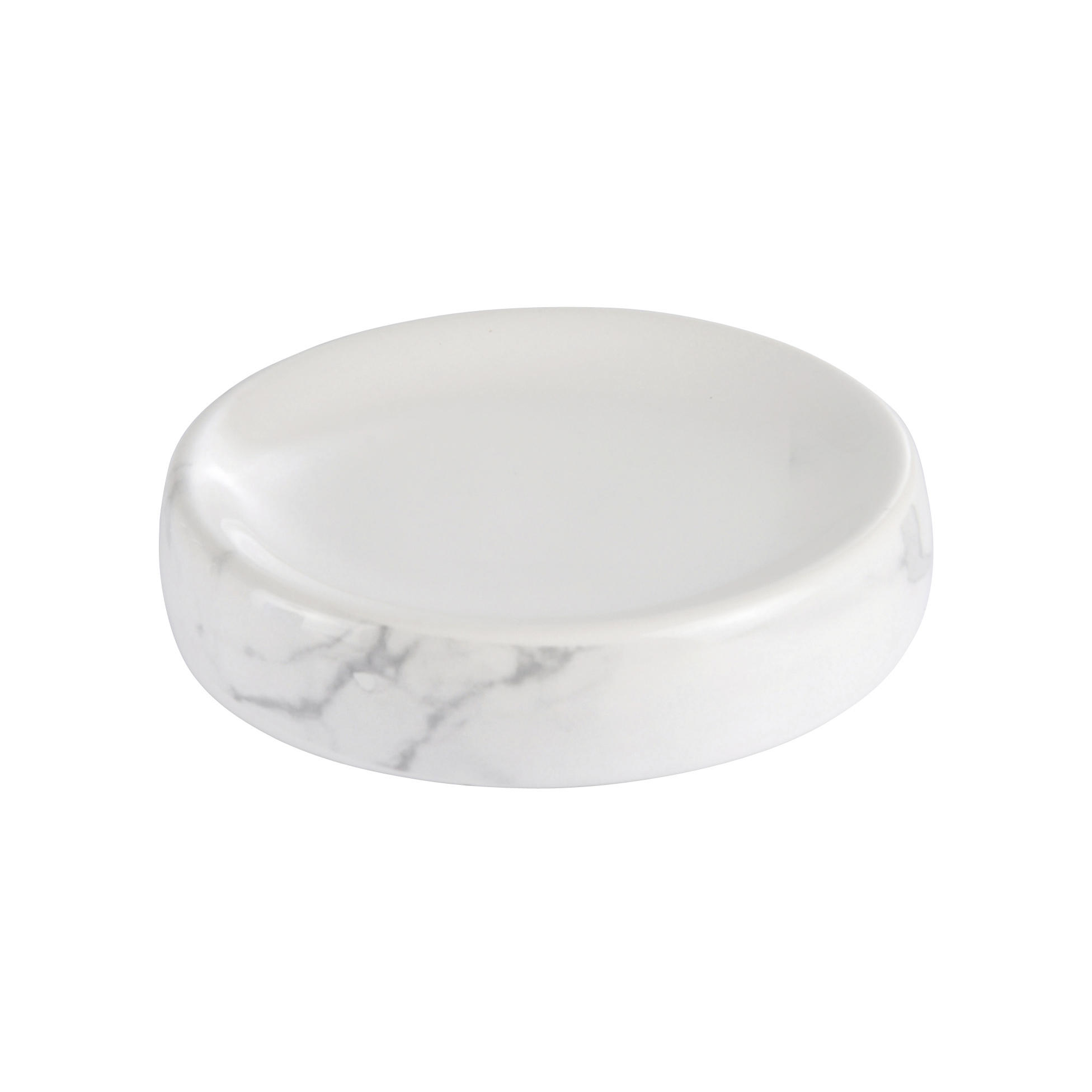 POSUDA ZA SAPUN  bela  keramika  - bela, Konvencionalno, keramika (11/2,5cm)