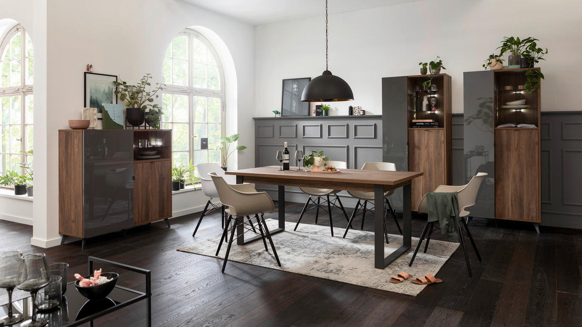 VISOKA KOMODA,  - Design, kovina/umetna masa (120/121cm) - Carryhome