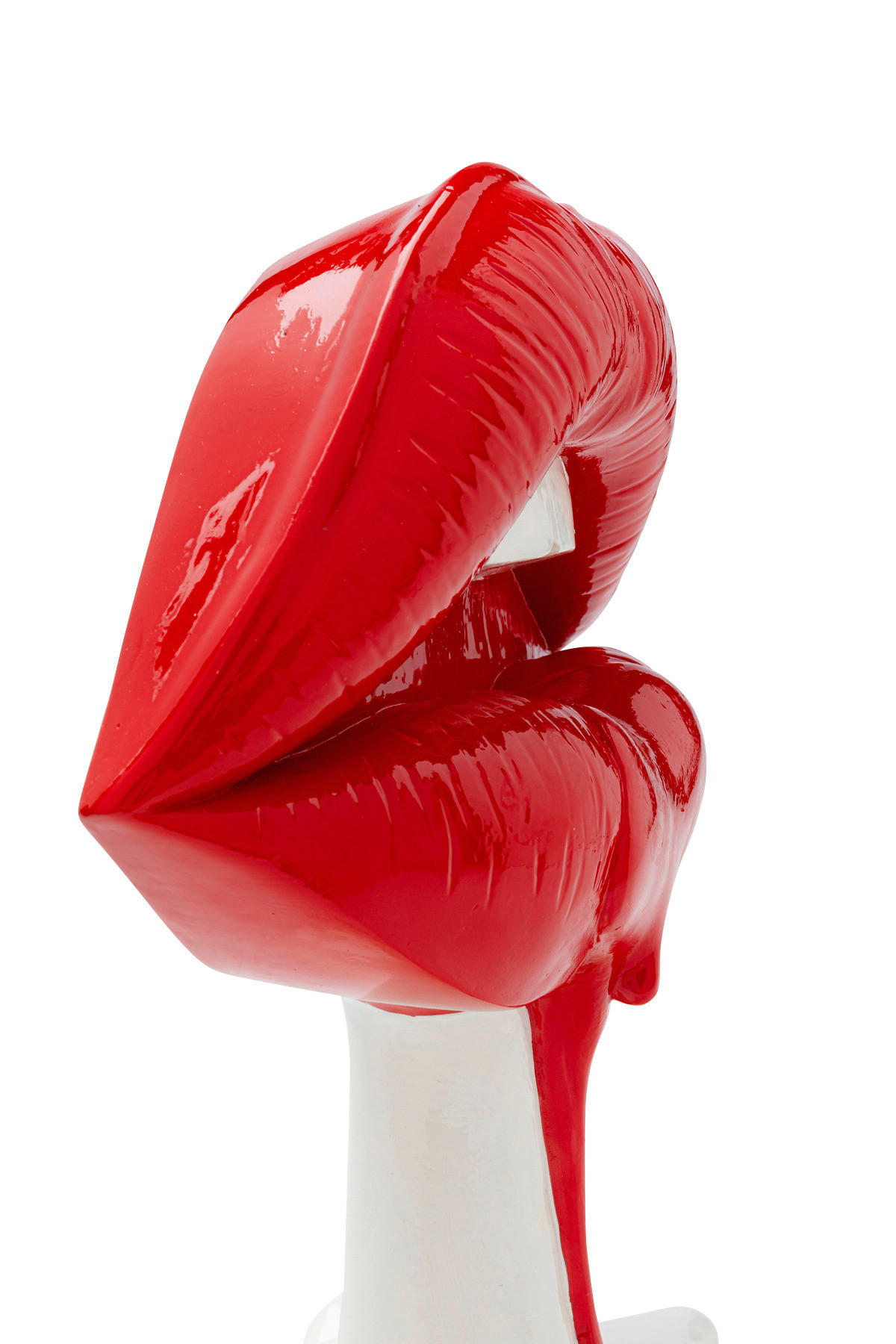 SKULPTUR - Rot/Weiß, KONVENTIONELL, Kunststoff (20/25/14cm) - Kare-Design