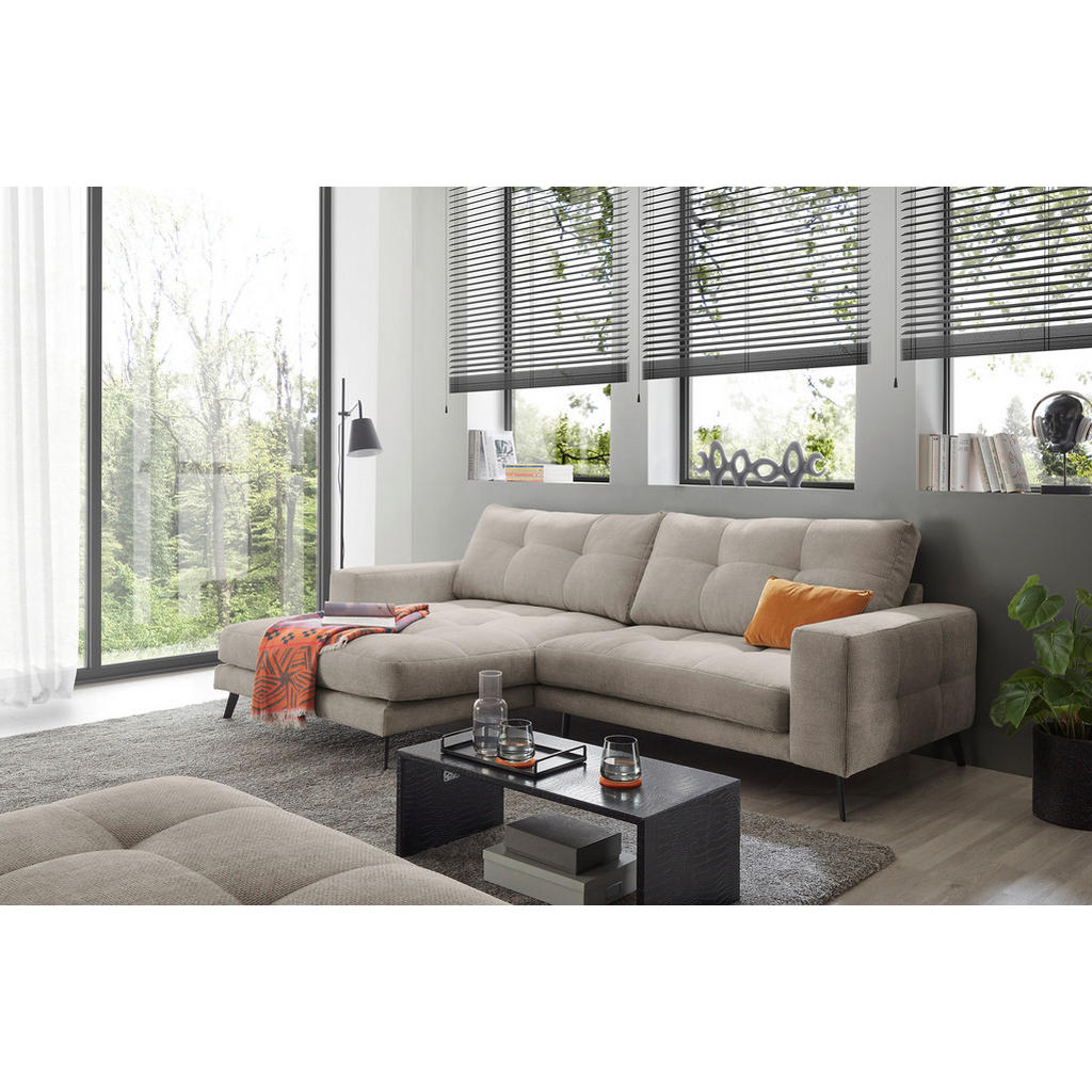 Livetastic ROHOVÁ SEDAČKA, textil, sivobéžová