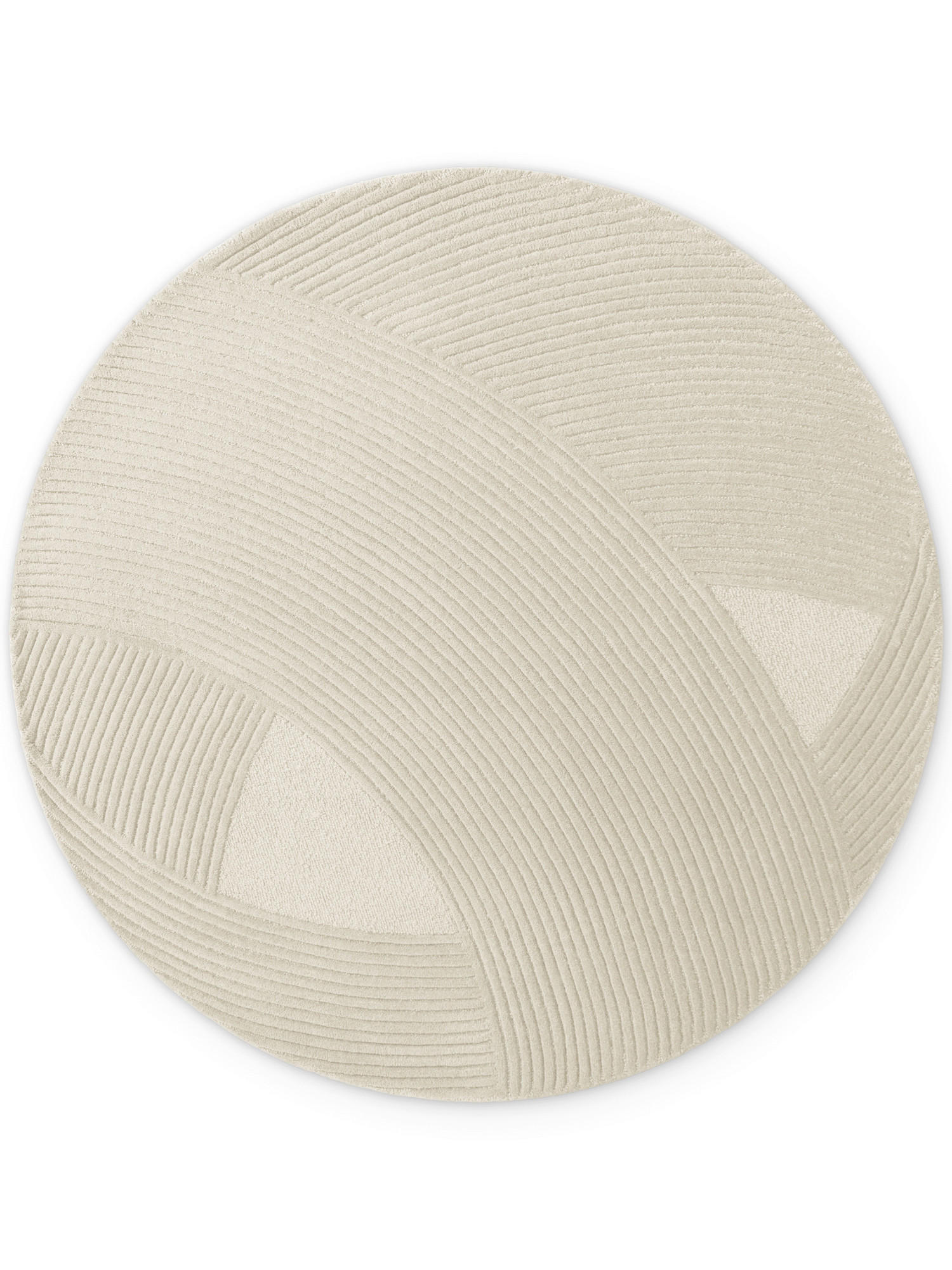 WOLLTEPPICH  Wohnzimmer 200 cm Kensington Creme rund  - Creme, Basics, Textil (200cm) - Ted Baker