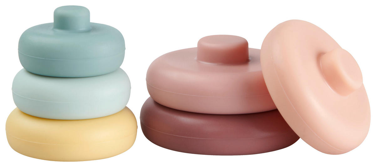 SLOŽIVI TORANJ  RAINBOW  - višebojno, Trend, plastika (8/11,3cm) - My Baby Lou