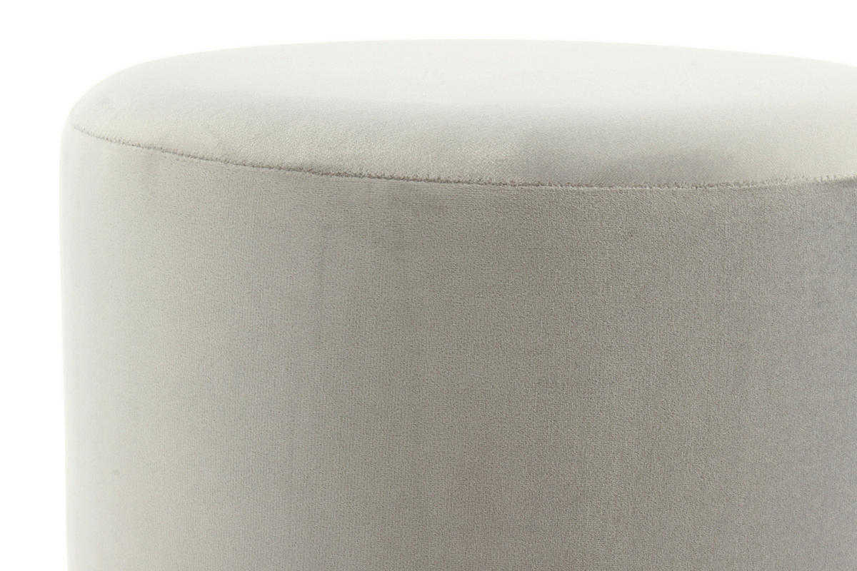 TABURETKA, drevo, kov, textil, kompozitné drevo, 35/46/35 cm - čierna/svetlosivá, Basics, kov/drevo (35/46/35cm)
