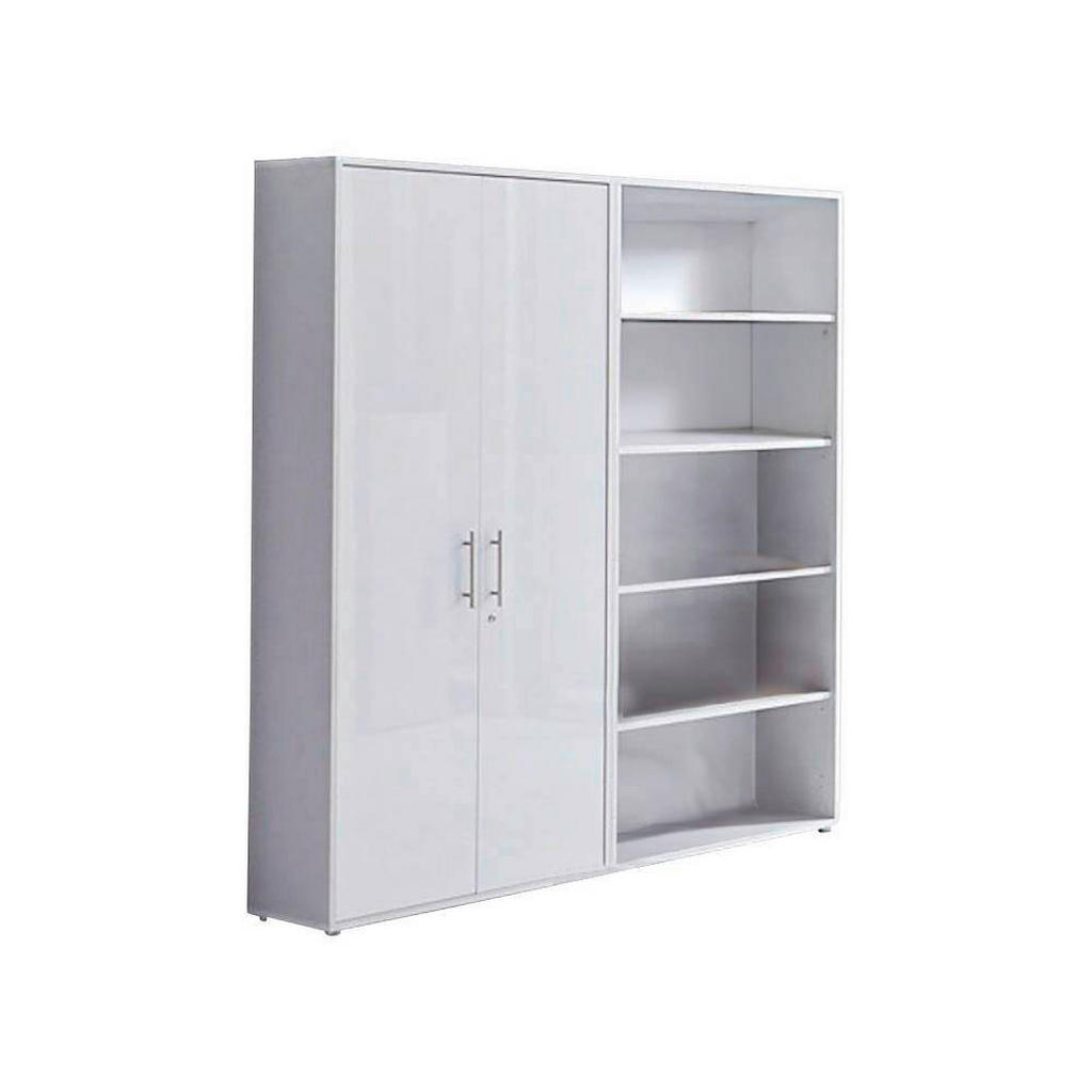 Aktenschrank Office Edition Grau/weiß, B: 168,8 Cm