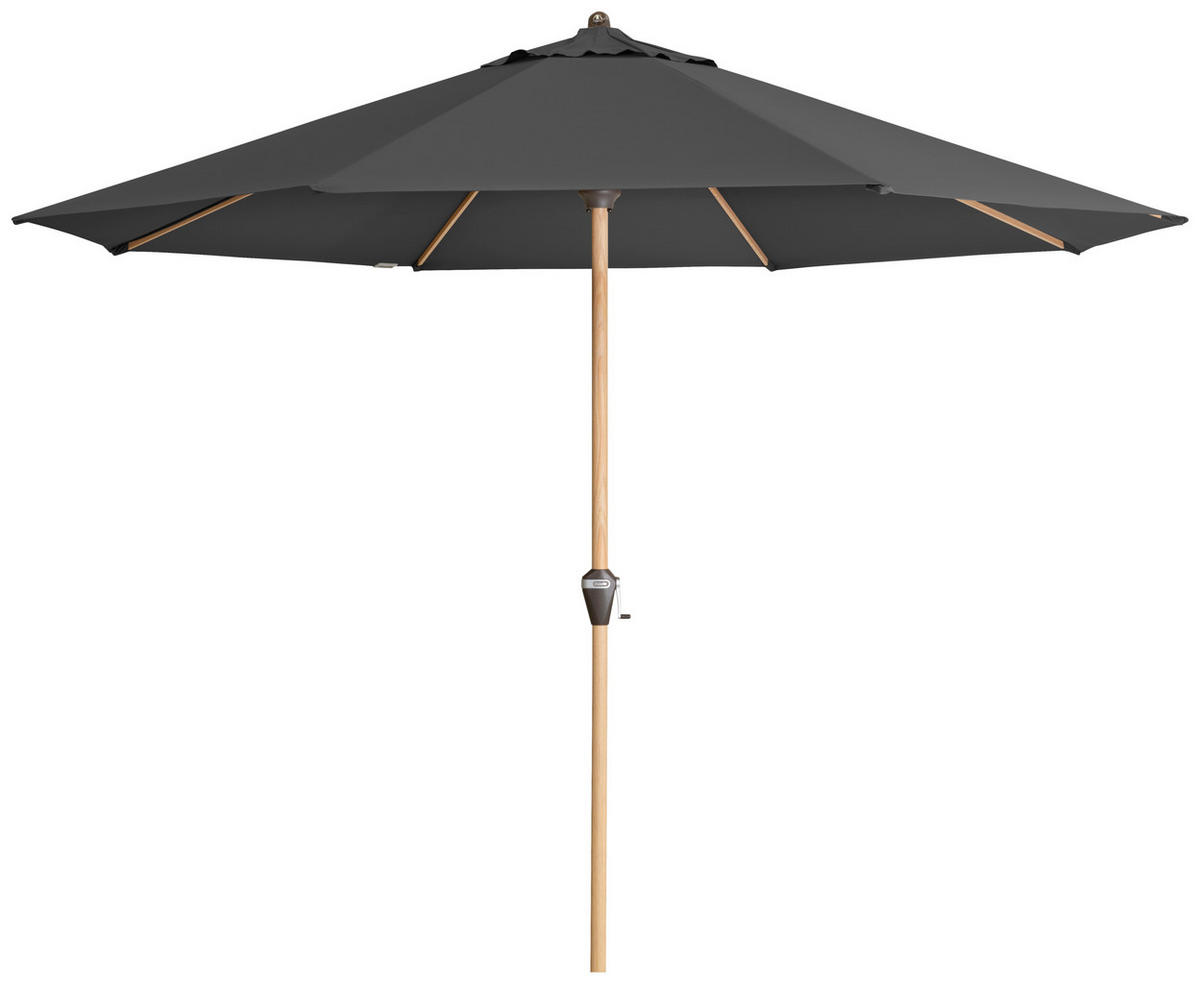 SONNENSCHIRM 350 cm Anthrazit  - Eschefarben/Anthrazit, Design, Textil/Metall (350/350cm) - Doppler