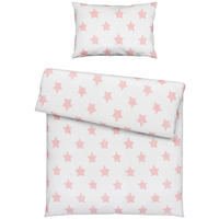 DETSKÁ POSTEĽNÁ BIELIZEŇ 100/135 cm  - biela/ružová, Basics, textil (100/135cm) - My Baby Lou
