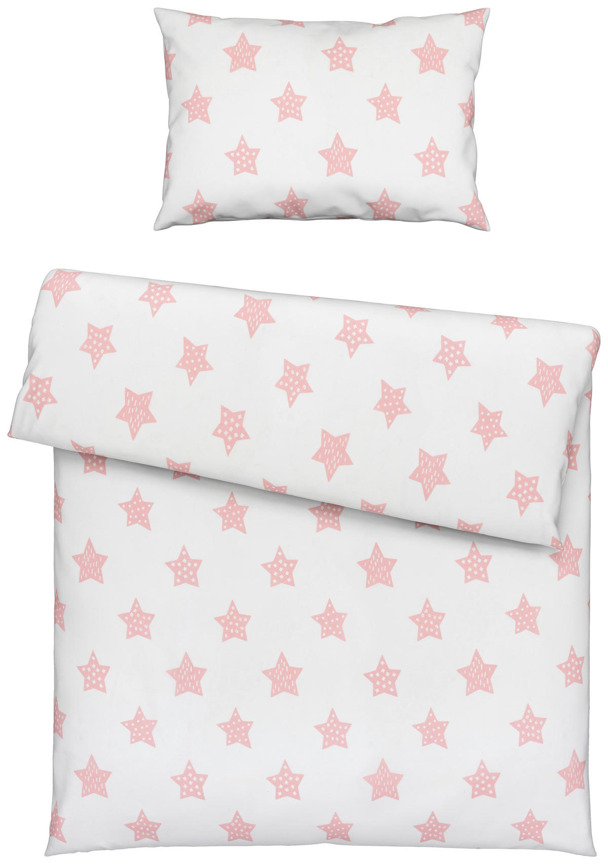 DETSKÁ POSTEĽNÁ BIELIZEŇ 100/135 cm  - biela/ružová, Basics, textil (100/135cm) - My Baby Lou