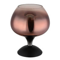 TISCHLEUCHTE - Klar/Schwarz, Basics, Glas/Metall (15/20,5cm) - Globo