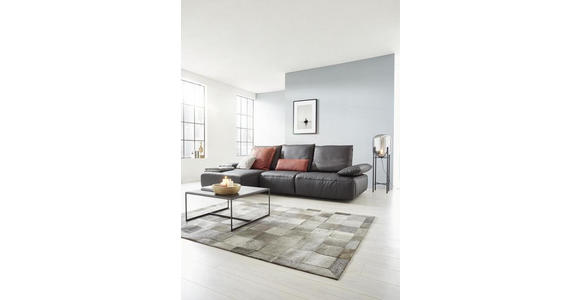 COUCHTISCH quadratisch Anthrazit 70/70/35 cm  - Anthrazit/Alufarben, Design, Keramik/Metall (70/70/35cm) - Dieter Knoll