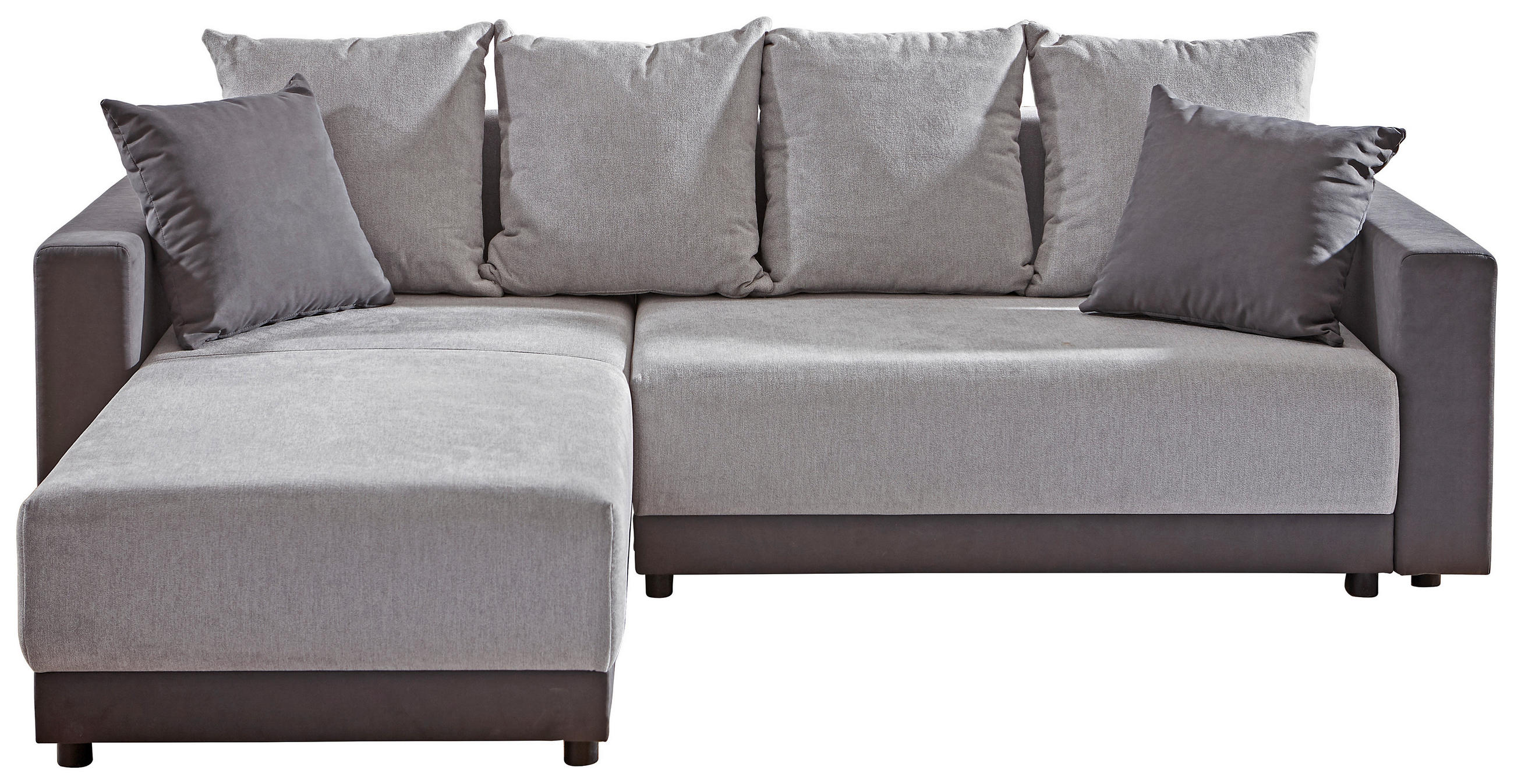 HÖRNSOFFA i chenille, flatväv ljusgrå, mörkgrå  - mörkgrå/ljusgrå, Design, textil/plast (178/248cm) - Ti'me