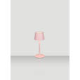 AKKU-TISCHLEUCHTE 9/22 cm  - Rosa, Basics, Metall (9/22cm) - Novel