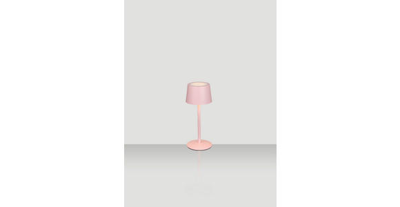 AKKU-TISCHLEUCHTE 9/22 cm  - Rosa, Basics, Metall (9/22cm) - Novel