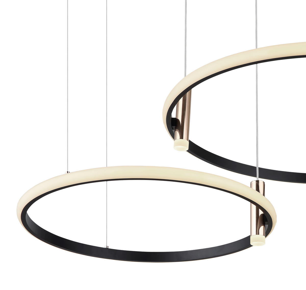 LED-HÄNGELEUCHTE 102,5/70/150 cm   - Goldfarben/Opal, Design, Kunststoff/Metall (102,5/70/150cm) - Globo