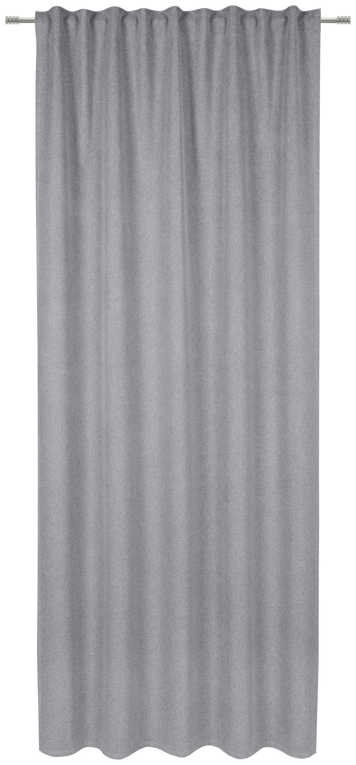 ZATEMŇOVACÍ ZÁVES, black-out (neprepúšťa svetlo), 135/245 cm - sivá, Basics, textil (135/245cm) - Esposa