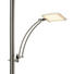 LED-STEHLEUCHTE - Weiß/Nickelfarben, Design, Kunststoff/Metall (182cm)