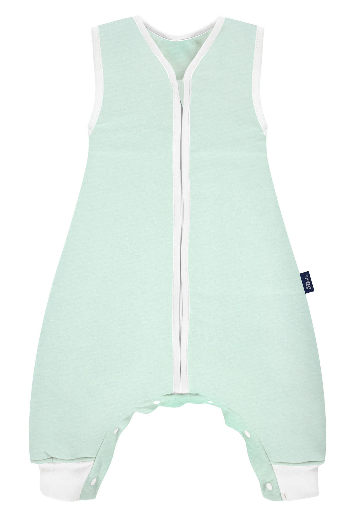 BABYSCHLAFSACK Sleep-Overall    110cm   - Weiß/Mintgrün, Basics, Textil (110cmnull) - Alvi
