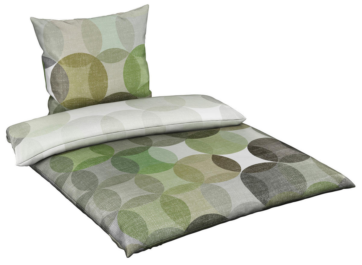 BETTWÄSCHE Neuvac Satin 135/200 cm  - Grün, Design, Textil (135/200cm) - Novel