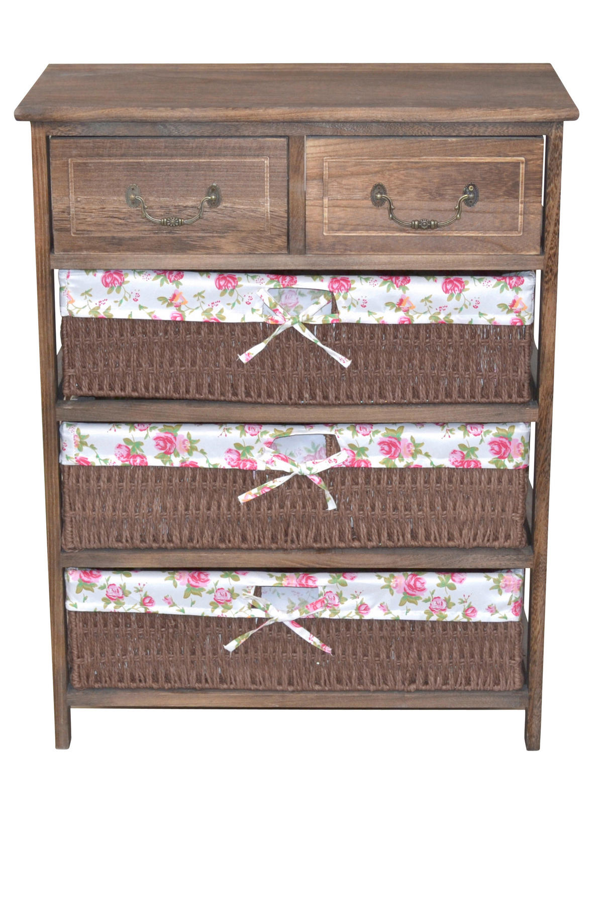 KOMMODE , , 2 Schublade(n)  - Braun, KONVENTIONELL, Holz/Papier (30/60/76cm) - MID.YOU