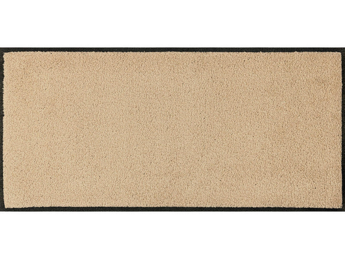 LÄUFER 35/75 cm wash+dry Beige  - Beige, KONVENTIONELL, Kunststoff/Textil (35/75cm) - wash+dry