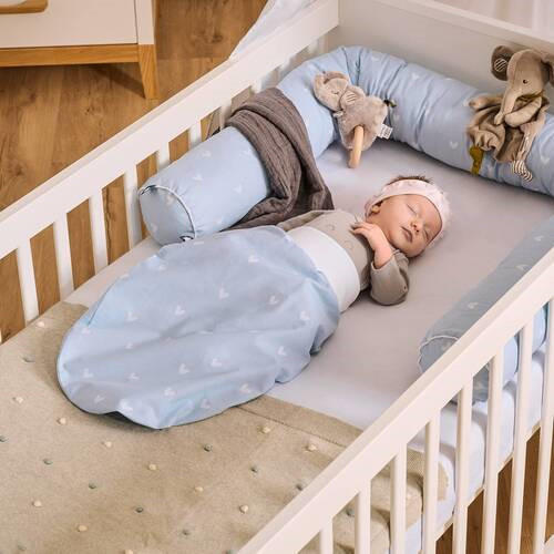 NESTCHENSCHLANGE BEARS FAMILY   15/180 cm  - Blau, Basics, Textil (15/180cm) - Zöllner