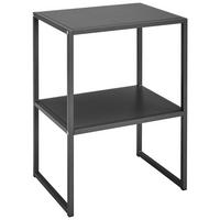 BEISTELLTISCH Metall, Holzwerkstoff 43/33/60 cm  - Dunkelgrau, Design, Holzwerkstoff/Metall (43/33/60cm) - home24