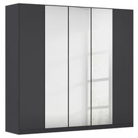 FALTTÜRENSCHRANK in Dunkelgrau  - Dunkelgrau, Holzwerkstoff (226/210/54cm) - Boxxx