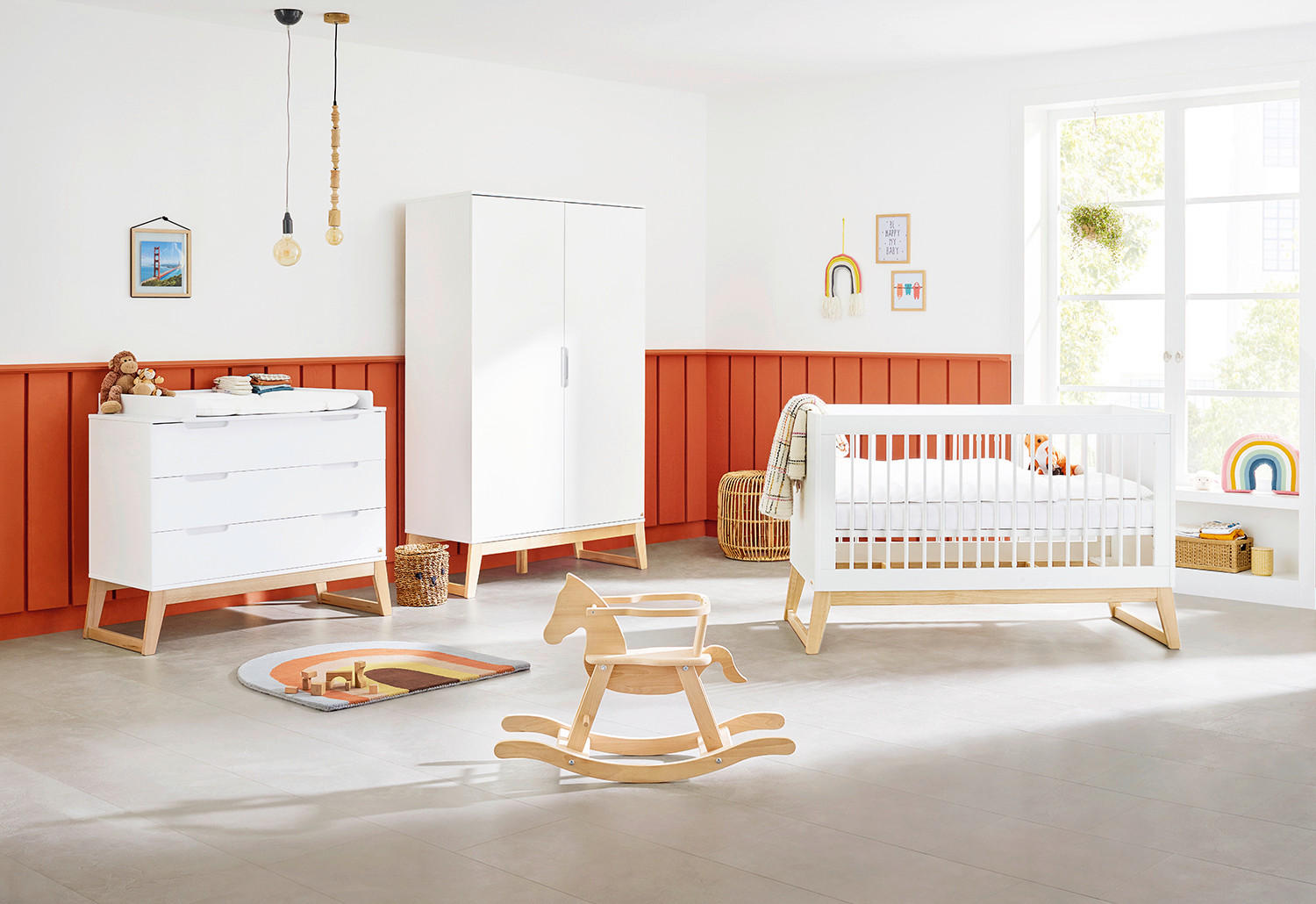 Pinolino Babyzimmer Pinolino Bridge Esche, Weiß