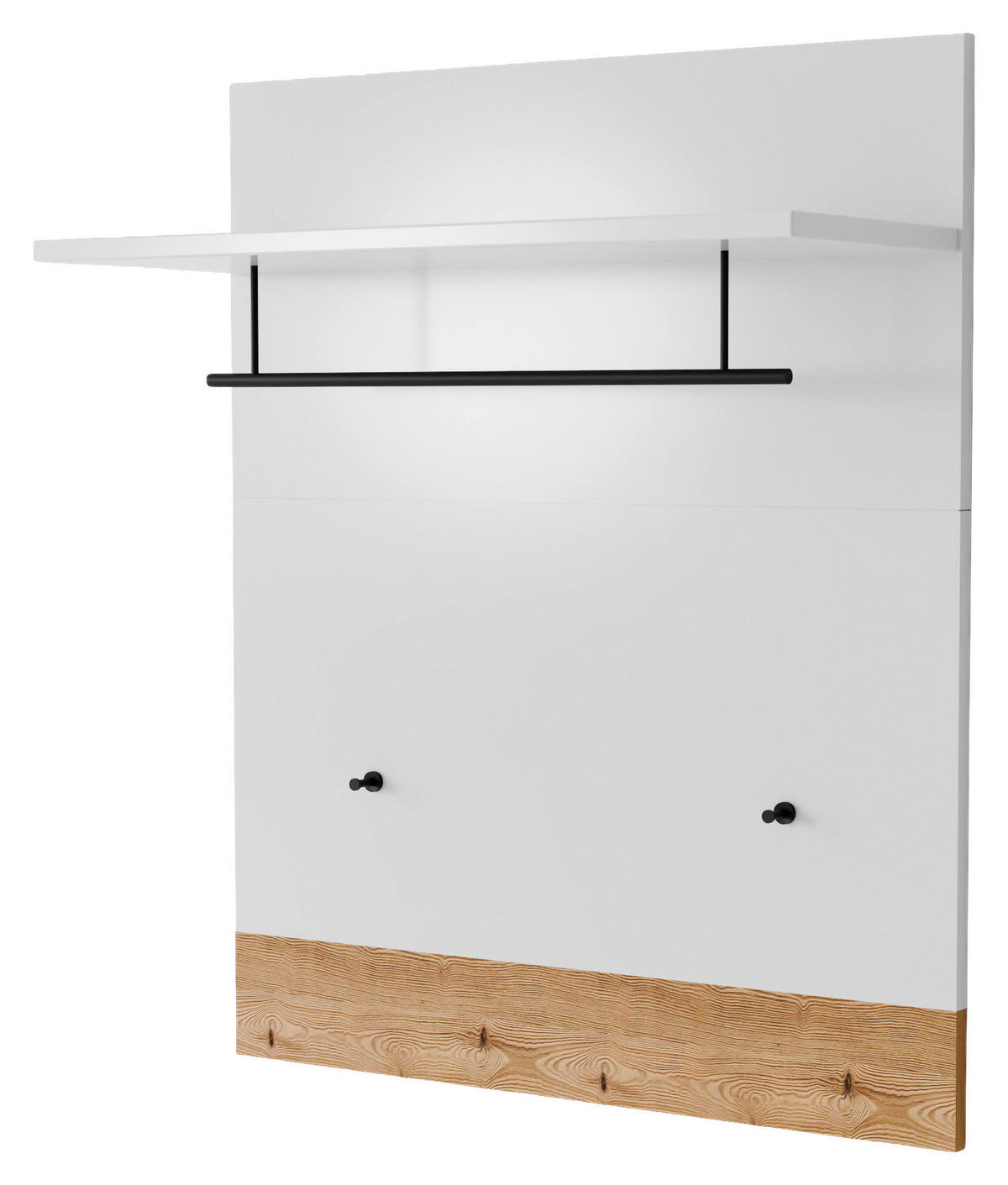GARDEROBENPANEEL  in 90/116/29 cm  - Eichefarben/Weiß, Design, Holzwerkstoff (90/116/29cm) - Xora