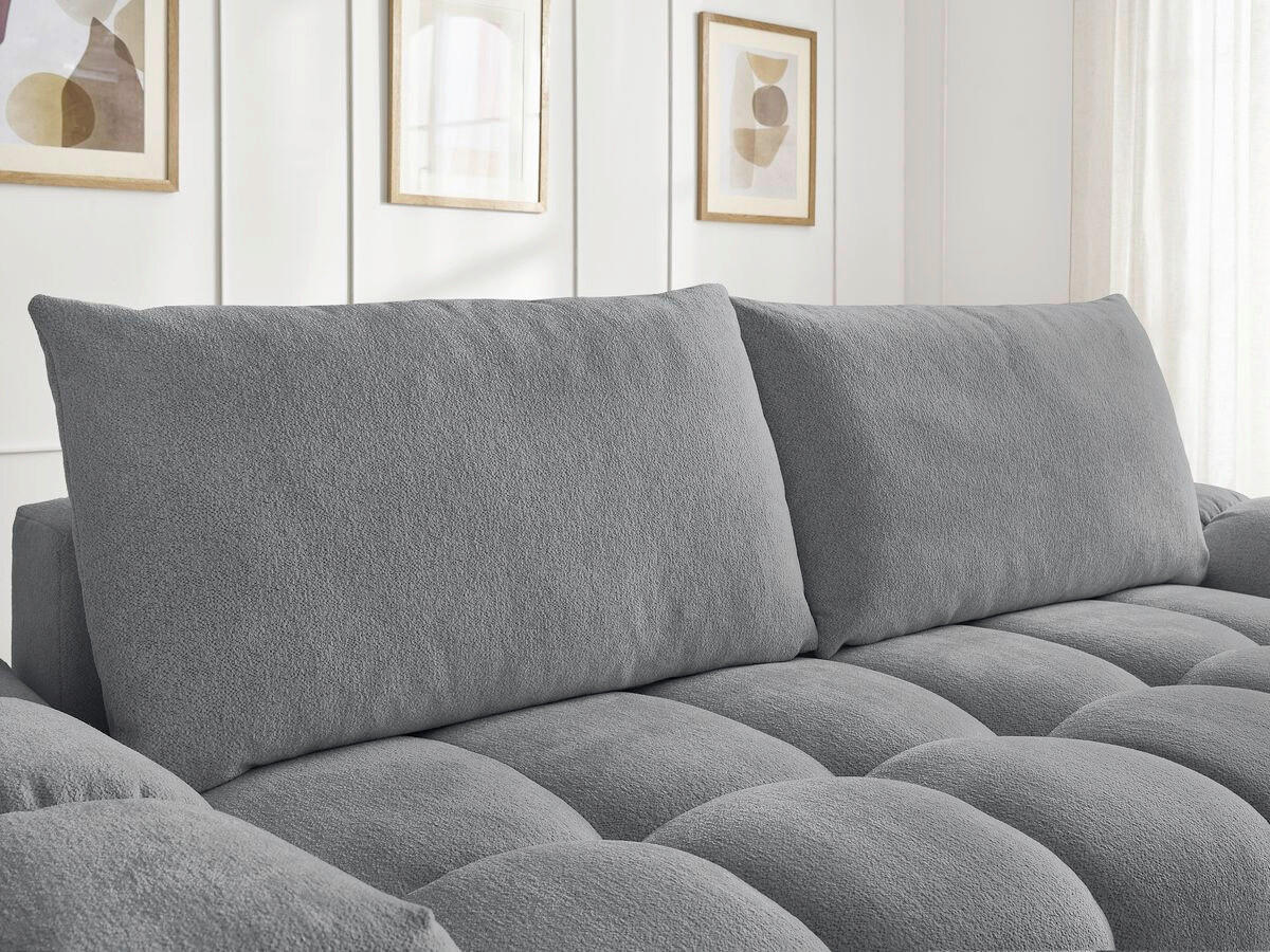 SCHLAFSOFA Flachgewebe Dunkelgrau  - Dunkelgrau/Schwarz, MODERN, Kunststoff/Textil (278/115/90cm) - Livetastic