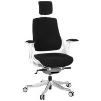 VRTLJIVI STOL umetna masa, tekstil črna, bela  - črna/bela, Moderno, kovina/umetna masa (67/116/54cm) - MID.YOU