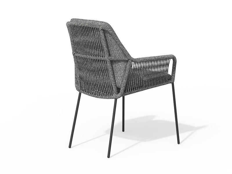 GARTENSTUHL Metall, Textil Grau  - Anthrazit/Grau, Basics, Textil/Metall (60/88/70cm) - Tierra Outdoor